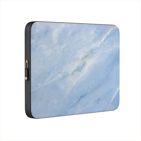 Fluffy Clouds Leather Laptop Sleeve BURGA