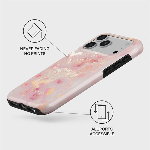 Golden Coral - Pink iPhone 17 Pro Max Case | BURGA