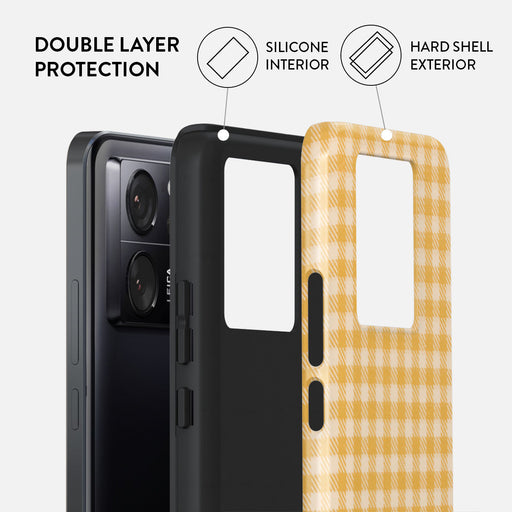Tuscan Sun - Yellow Plaid Xiaomi 13T Case 2