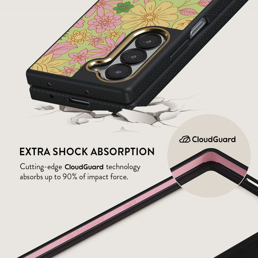 Amalfi Coast - Colorful Floral Samsung Galaxy Z Fold 6 Case 3