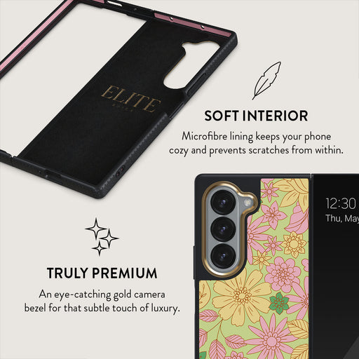 Amalfi Coast - Colorful Floral Samsung Galaxy Z Fold 6 Case 6