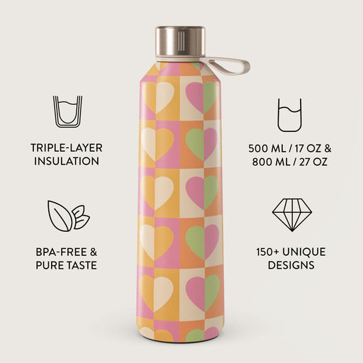 Summer Love - Heart Water Bottle 3