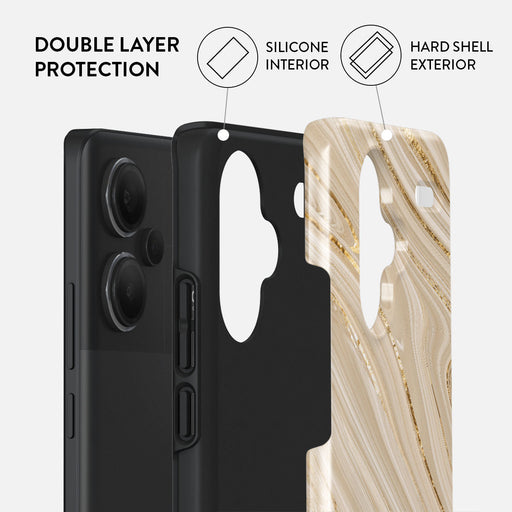 Full Glam - Beige Xiaomi Redmi Note 13 Pro+ 5G Case 2