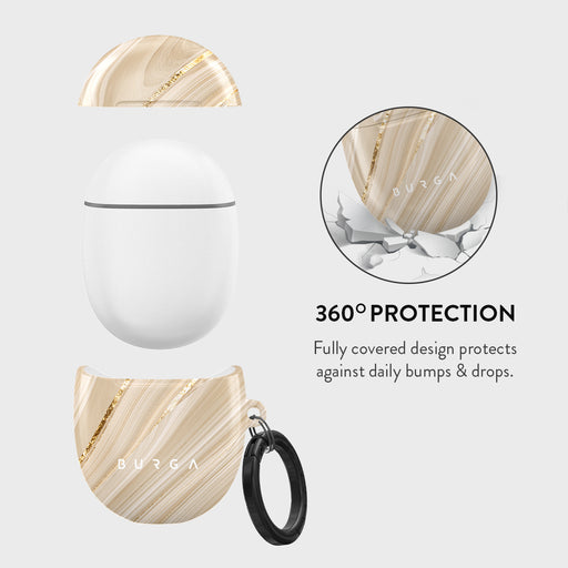 Full Glam - Beige Google Pixel Buds Pro Case 2