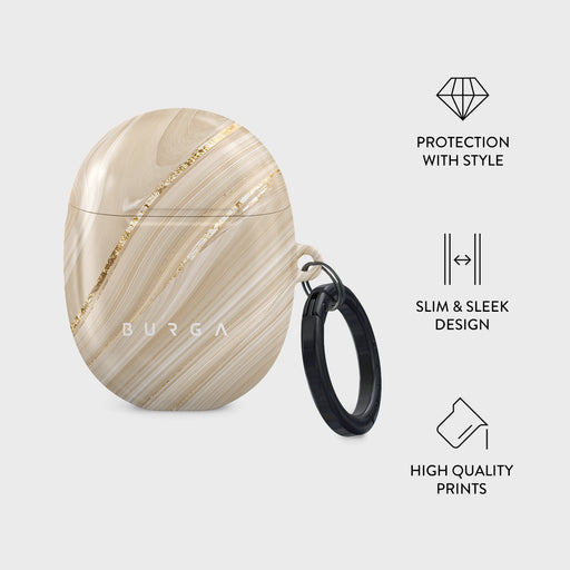 Full Glam - Beige Google Pixel Buds Pro Case 4