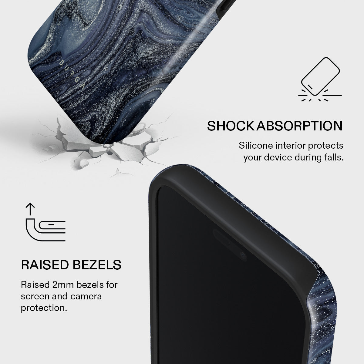 【新品】BURGA iPhone 17proMAXケース Navy Trench - Blue iPhone 17 Pro Max Case | BURGA