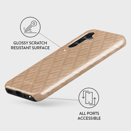 Simply Cream - Quilted Samsung Galaxy A16 Case 3