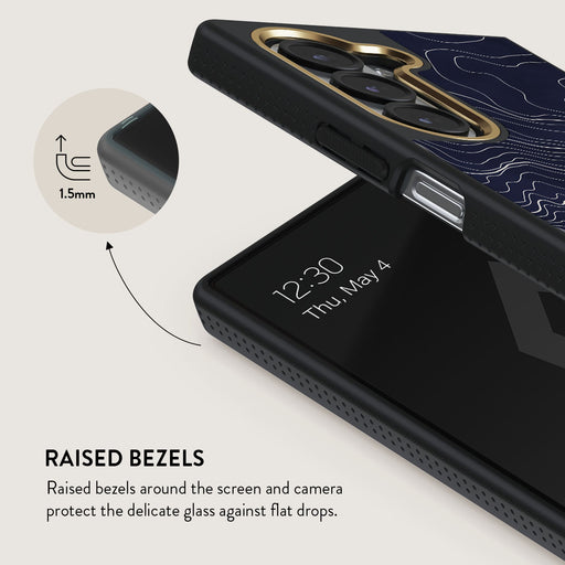 Drifting Shores - Line Art Samsung Galaxy Z Fold 6 Case 4