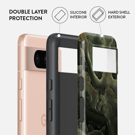 Misty Forest - Green Marble Google Pixel 8 Case 2
