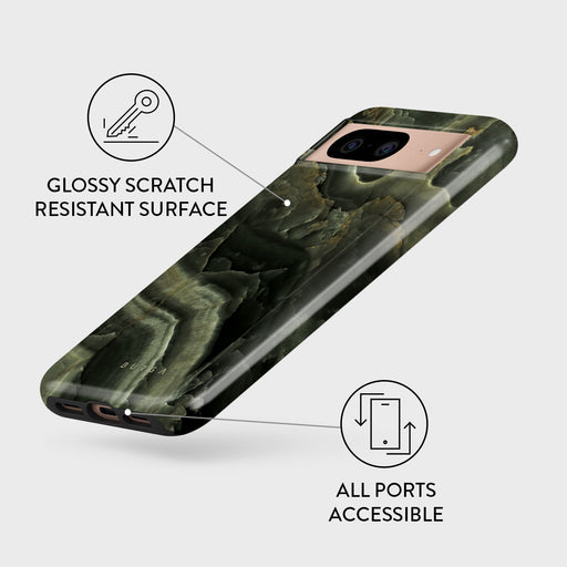 Misty Forest - Green Marble Google Pixel 8 Case 3