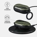 Misty Forest - Green Marble Samsung Galaxy Buds Plus Case 3