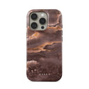 Fire Wood - Brown Marble iPhone 16 Pro Max Case 1
