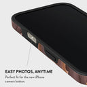 Fire Wood - Brown Marble iPhone 16 Pro Max Case 5