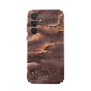 Fire Wood - Brown Marble Samsung Galaxy A35 Case