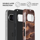Fire Wood - Brown Marble Google Pixel 9 Pro XL Case 2