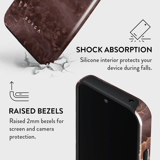 Fire Wood - Brown Marble Google Pixel 9 Pro XL Case 4