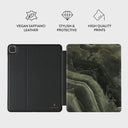 Misty Forest - Green Marble iPad Pro 11 (4th/3rd Gen) Case 3