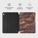 Fire Wood - Brown Marble iPad Air 10.9 (5th/4th Gen) Case 3