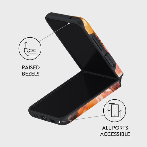 Pumpkin Spice - Orange Samsung Galaxy Z Flip 3 Case 3