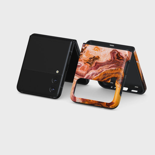 Pumpkin Spice - Orange Samsung Galaxy Z Flip 3 Case 5