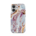 Frozen Leaves - Cute Marble iPhone 16 Plus Case 1