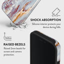 Frozen Leaves - Cute Marble iPhone 16 Plus Case 4