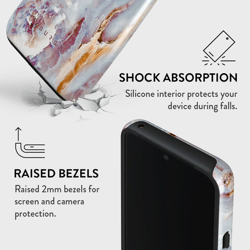 Frozen Leaves - Cute Marble Google Pixel 8 Case 4
