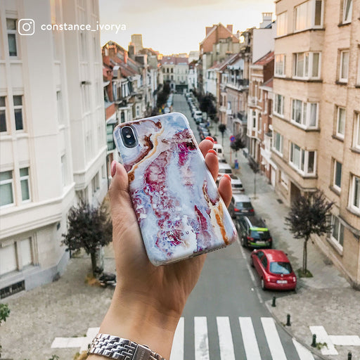 Frozen Leaves - Cute Marble Xiaomi Redmi Note 11 Pro+ Case 9
