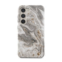 Snowstorm - Grey Marble Samsung Galaxy S23 Plus Case 5