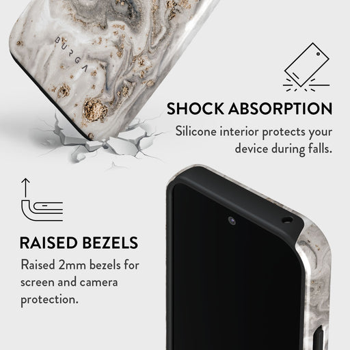 Snowstorm - Grey Marble Google Pixel 9 Pro XL Case 4