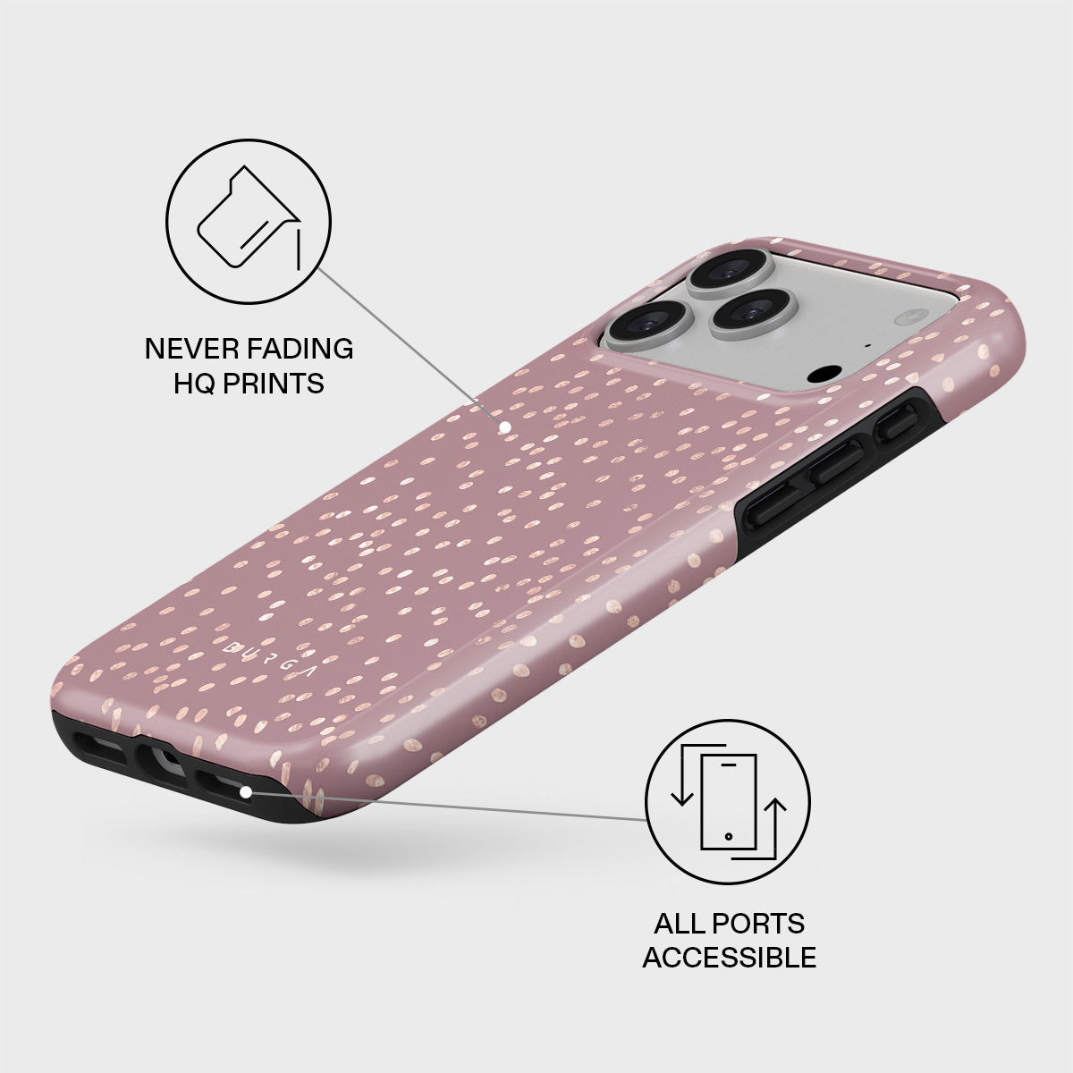 Hot Cocoa - Spotted iPhone 17 Pro Max Case | BURGA