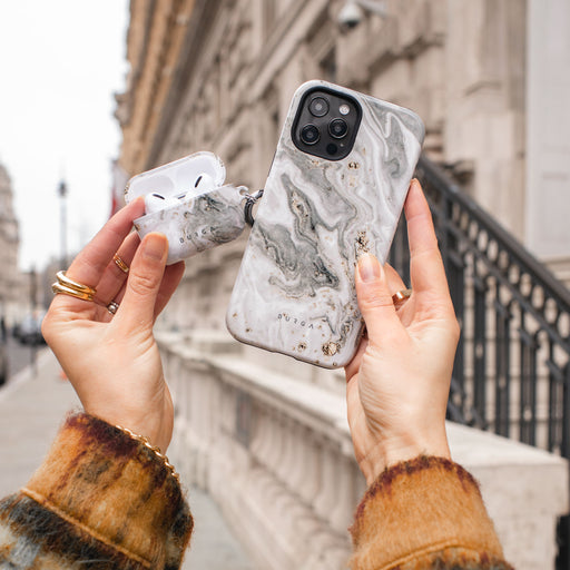Snowstorm - Grey Marble Xiaomi 14 Pro Case 6