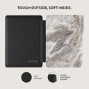 Snowstorm - Grey Marble Kindle Paperwhite (11th Gen) Case 4