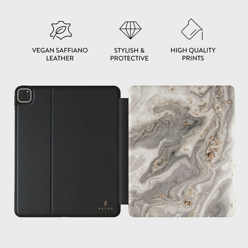 Snowstorm - Grey Marble iPad Pro 12.9 (6th/5th Gen) Case 3