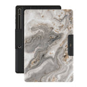 Snowstorm - Grey Marble Samsung Galaxy Tab S8 Ultra Case 1