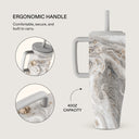 Snowstorm - Grey Marble All Day Leakproof Tumbler 2