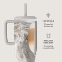Snowstorm - Grey Marble All Day Leakproof Tumbler 5