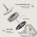 Snowstorm - Grey Marble All Day Leakproof Tumbler 6