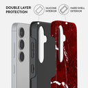 Iconic Red Ruby - Marble Samsung Galaxy S24 FE Case 2