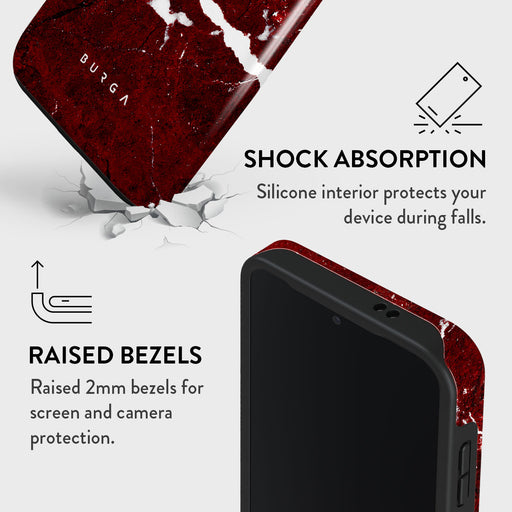 Iconic Red Ruby - Marble Samsung Galaxy S24 FE Case 4