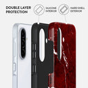 Iconic Red Ruby - Marble Samsung Galaxy A36 5G Case 2