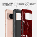 Iconic Red Ruby - Marble Google Pixel 8 Case 2