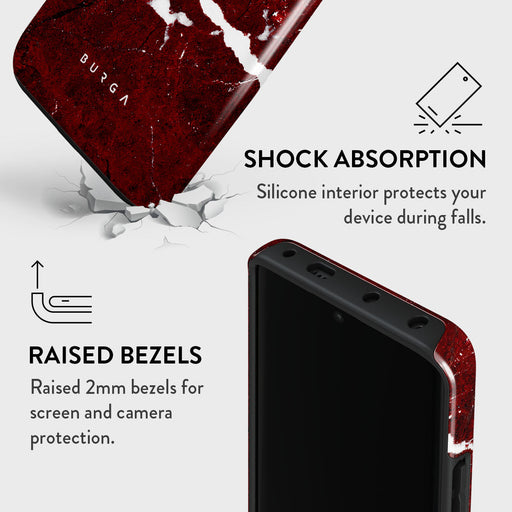 Iconic Red Ruby - Marble Xiaomi Redmi Note 13 Pro+ 5G Case 4