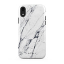 Satin White - Marble iPhone XR Case 5