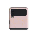 Peachy Gold - Pink Marble Samsung Galaxy Z Flip 3 Case 1