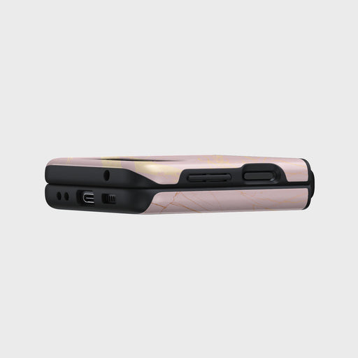 Peachy Gold - Pink Marble Samsung Galaxy Z Flip 3 Case 7