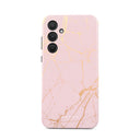 Peachy Gold - Pink Marble Samsung Galaxy A35 Case 1