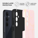 Peachy Gold - Pink Marble Samsung Galaxy A35 Case 2