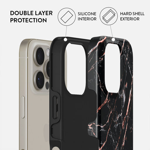 Rose Gold Marble - iPhone 16 Pro Case 2