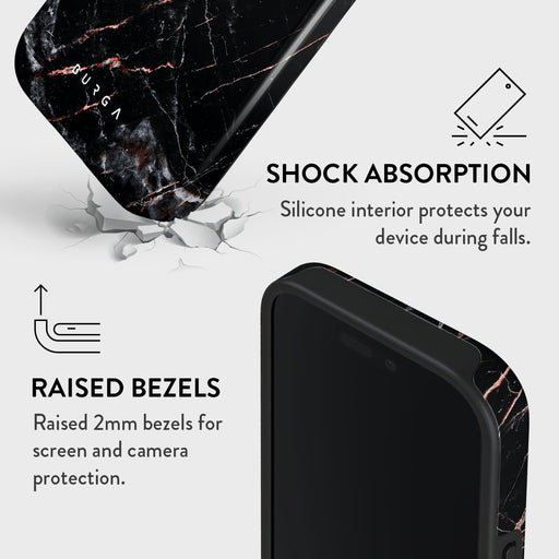 Rose Gold Marble - iPhone 16 Pro Case 4